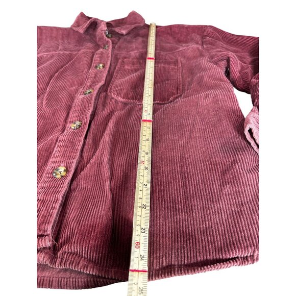 Kensie Jeans Corduroy Button-Up Shirt - M - Red - Kensie Jeans Label - Picture 10 of 10